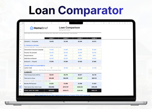 Loan Estimate Comparator